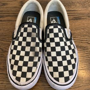 Vans Canvas Checkered Slip-ons
